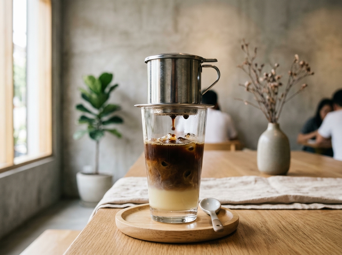 Vietnamese Iced Coffee (Cà Phê Sữa Đá)